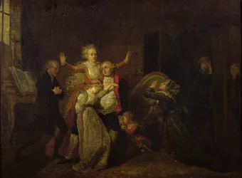 Louis XVI (1754-93) Faisant ses Adieux à sa Famille au Temple, 20 janvier 1793